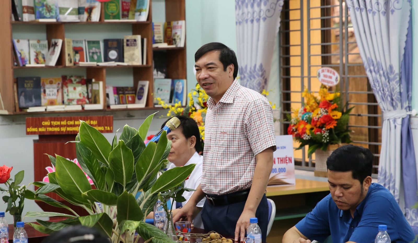 Khánh thành và bàn giao thư viện xanh trường THCS Hành Tín Tây do BSR tài trợ - ảnh 1