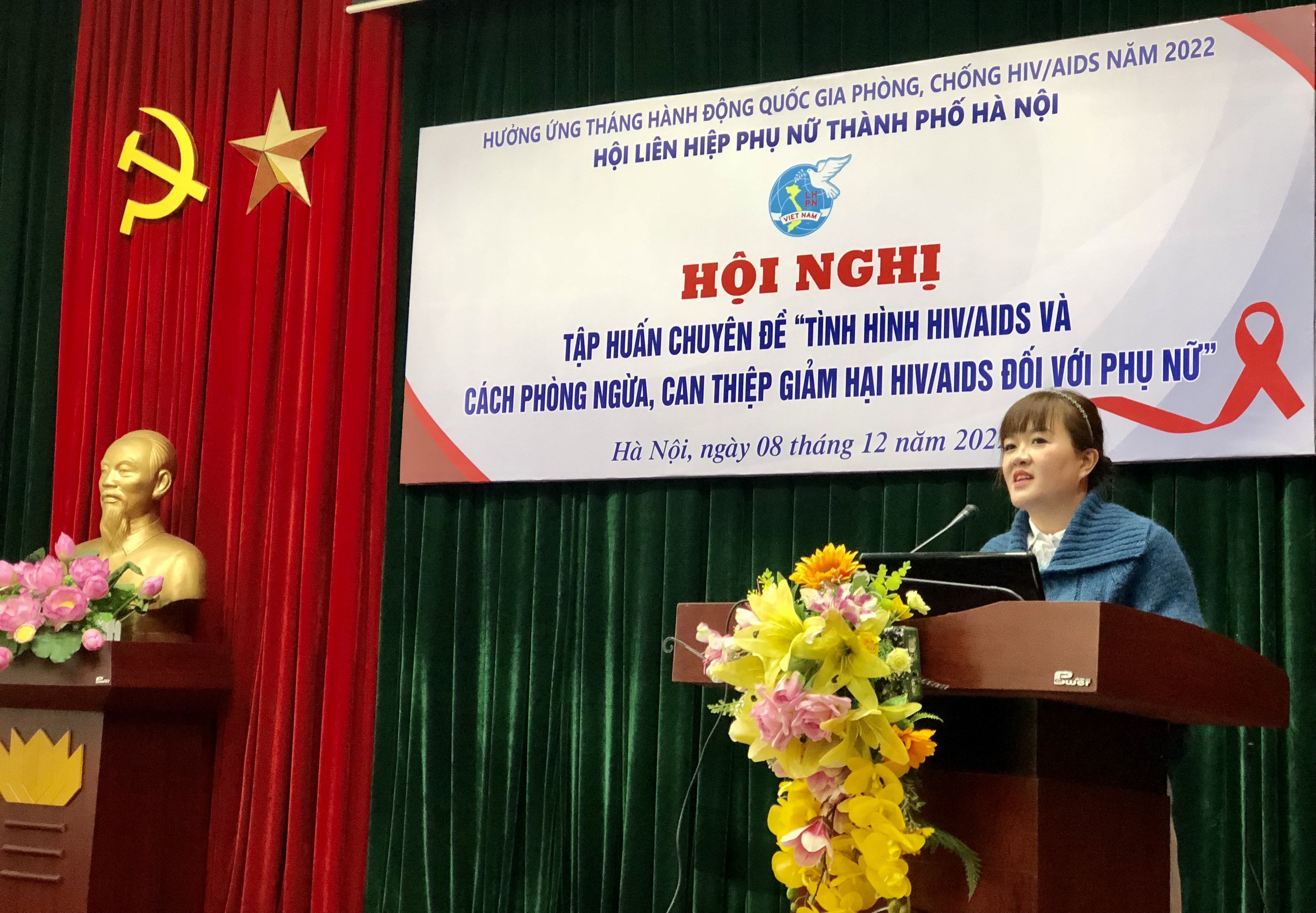 Nâng cao kiến thức về HIV/AIDS cho cán bộ, hội viên phụ nữ Thủ đô - ảnh 1