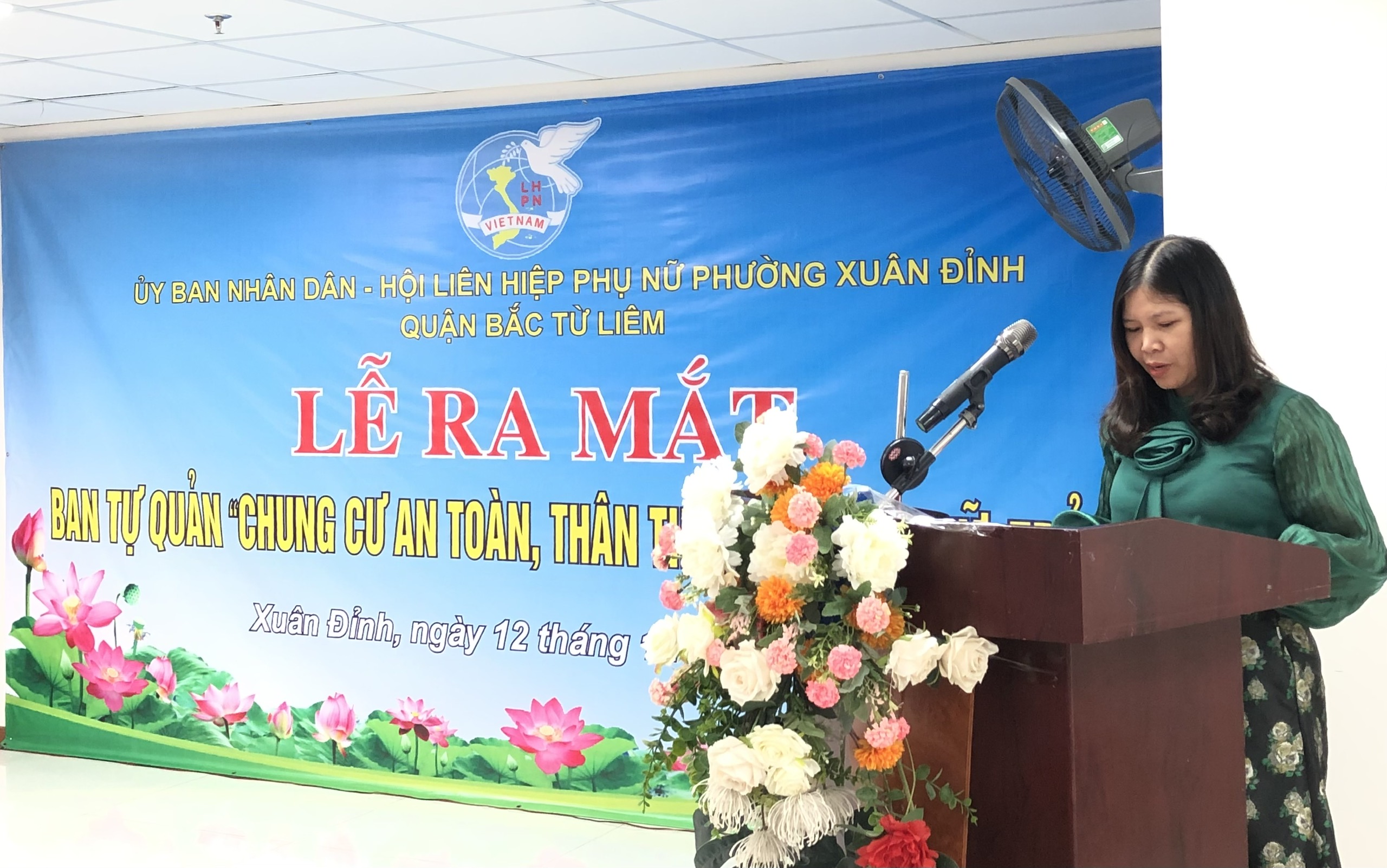 Hội LHPN quận Bắc Từ Liêm ra mắt ban tự quản chung cư an toàn - ảnh 2