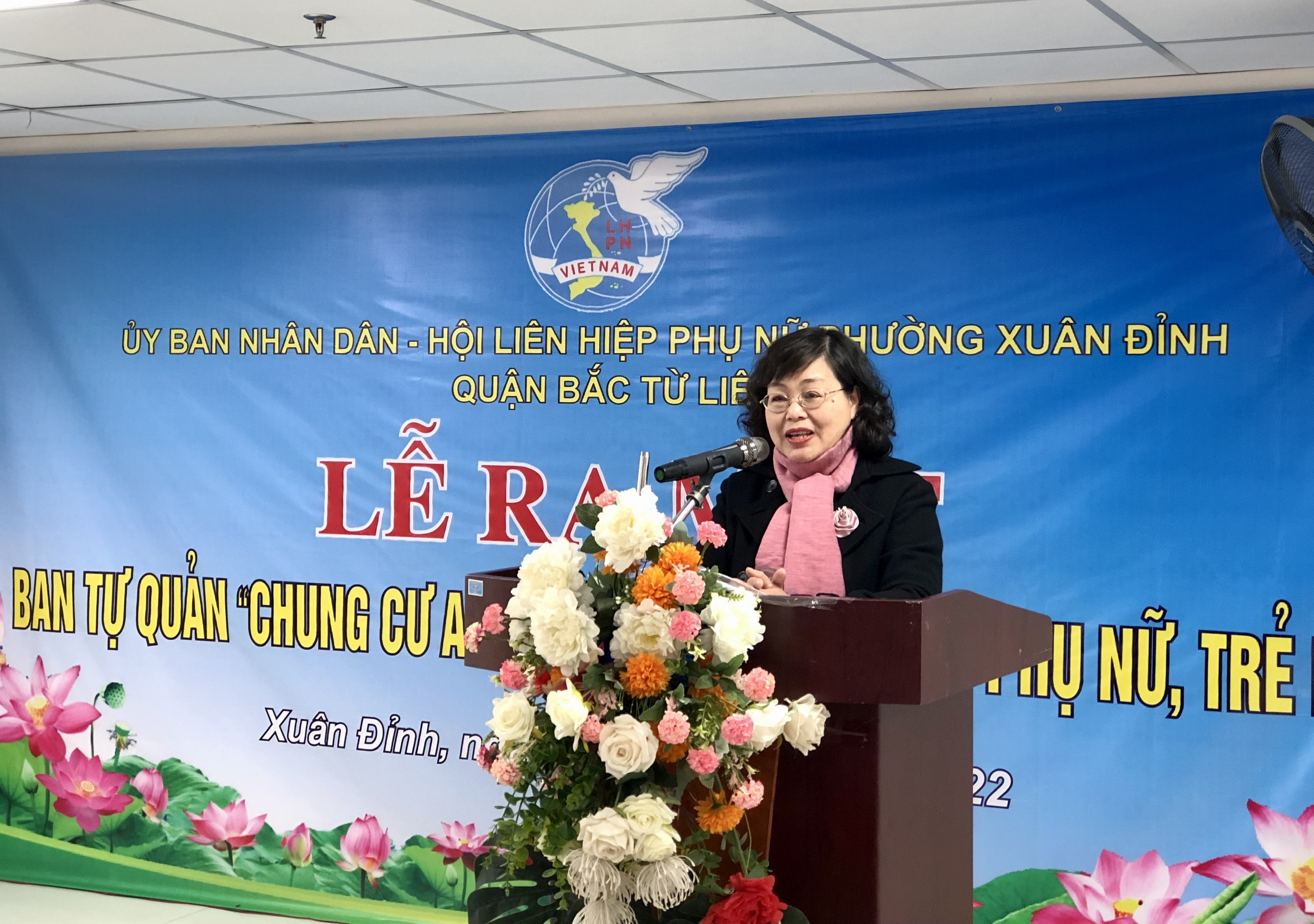 Hội LHPN quận Bắc Từ Liêm ra mắt ban tự quản chung cư an toàn - ảnh 3