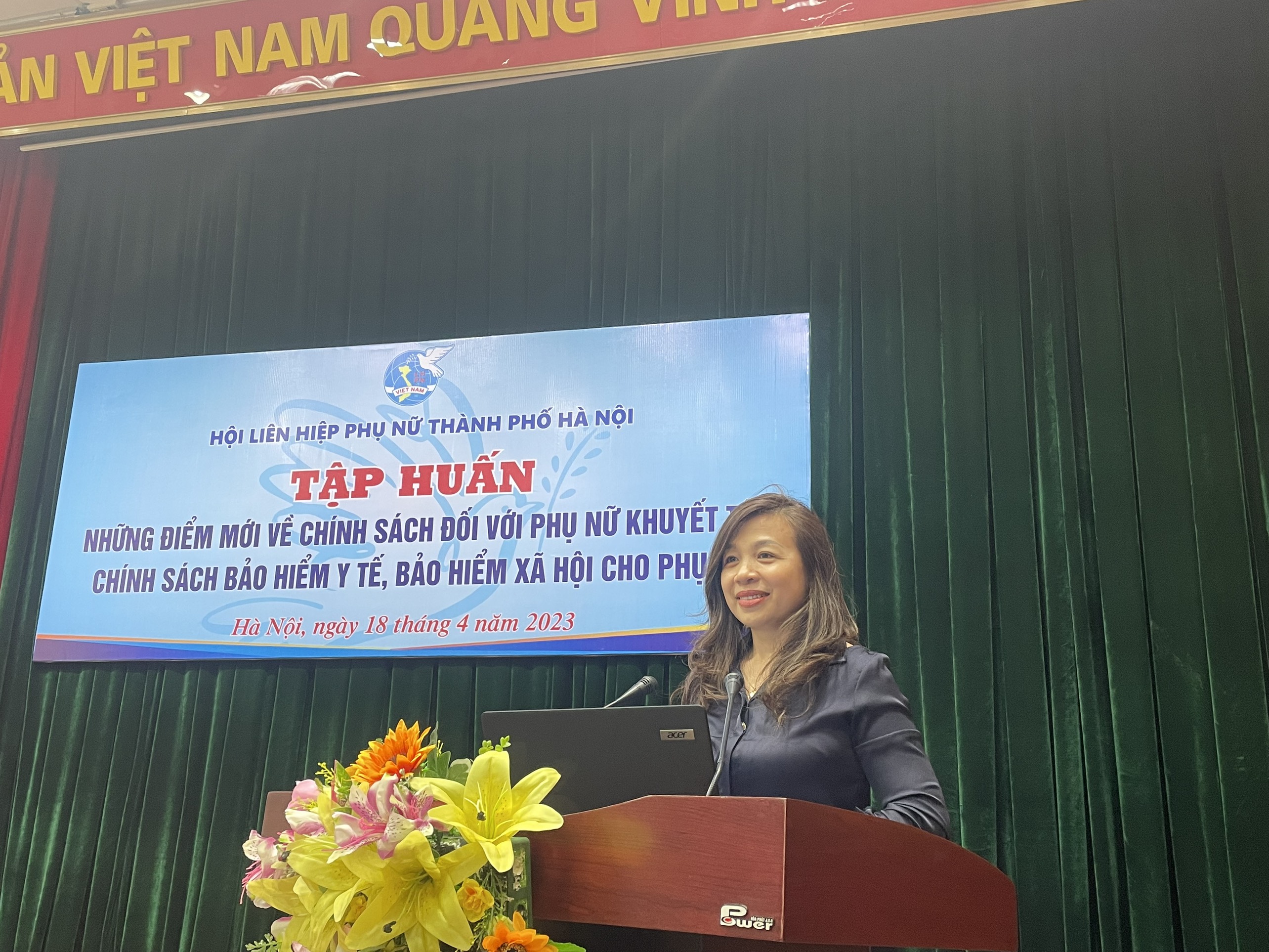 Cán bộ Hội tập huấn về an sinh xã hội cho phụ nữ khuyết tật - ảnh 3