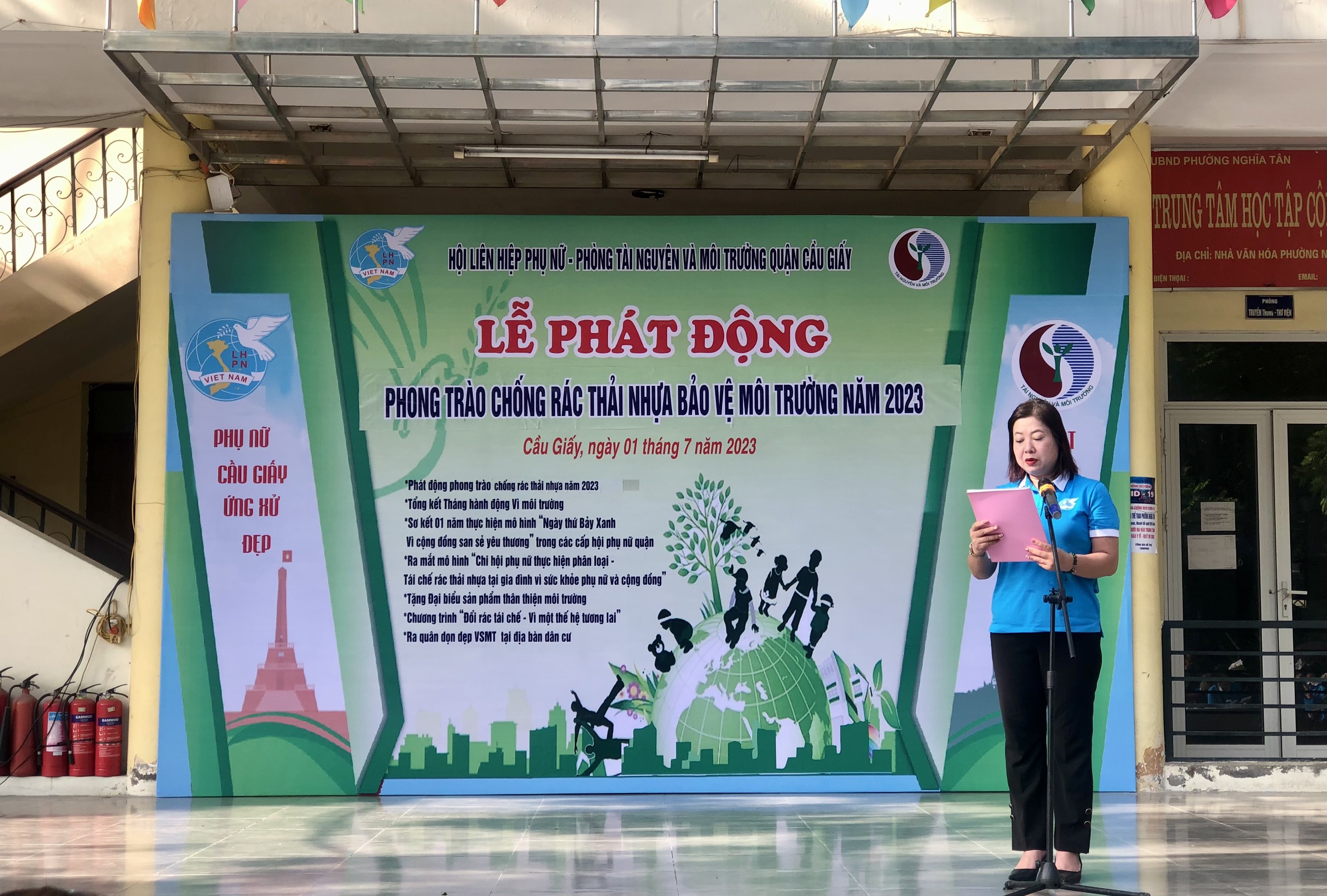Phụ nữ Cầu Giấy chung tay bảo vệ môi trường - ảnh 1