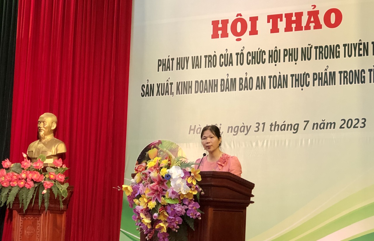 Phụ nữ đóng vai trò quan trọng trong đảm bảo an toàn thực phẩm - ảnh 4