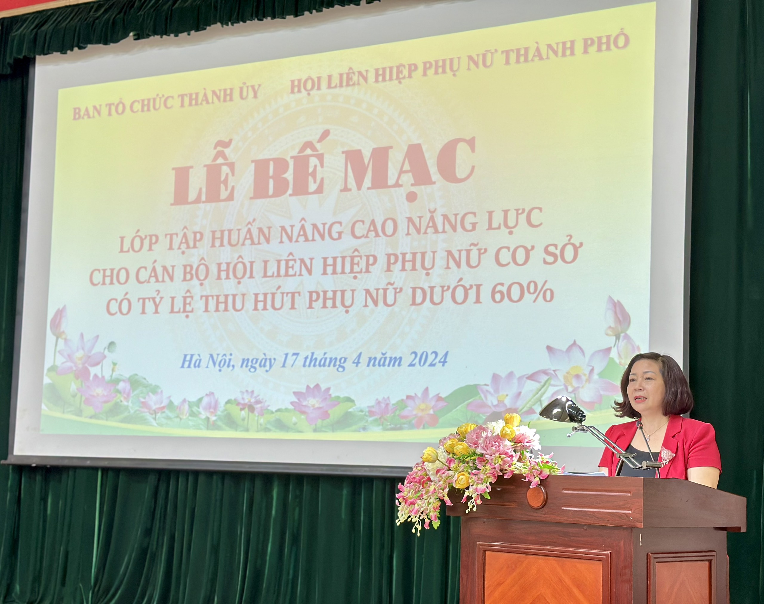 Bế mạc lớp tập huấn nâng cao năng lực cho cán bộ Hội cơ sở - ảnh 1