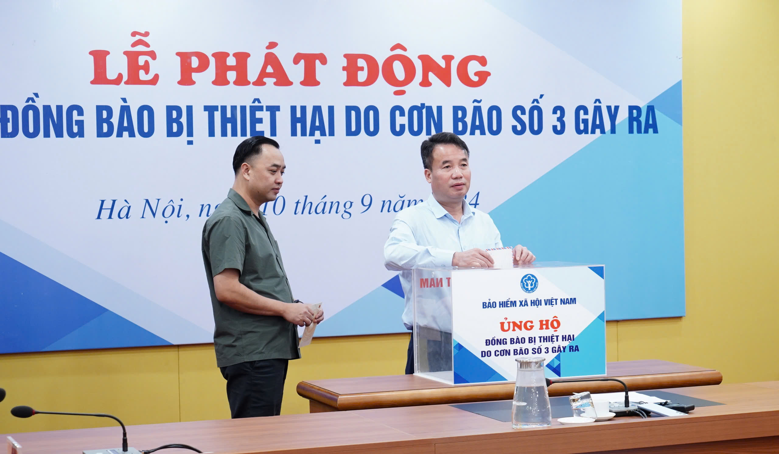 BHXH Việt Nam phát động ủng hộ đồng bào bị thiệt hại do bão số 3 - ảnh 1