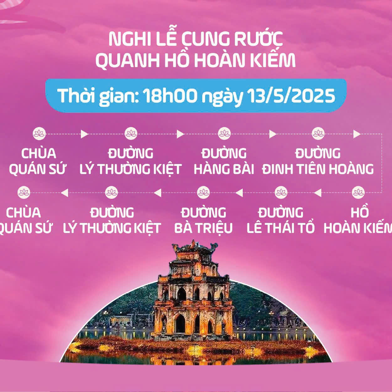 Lịch trình cung rước. chiêm bái xá lợi Đức Phật ở Hà Nội - ảnh 2
