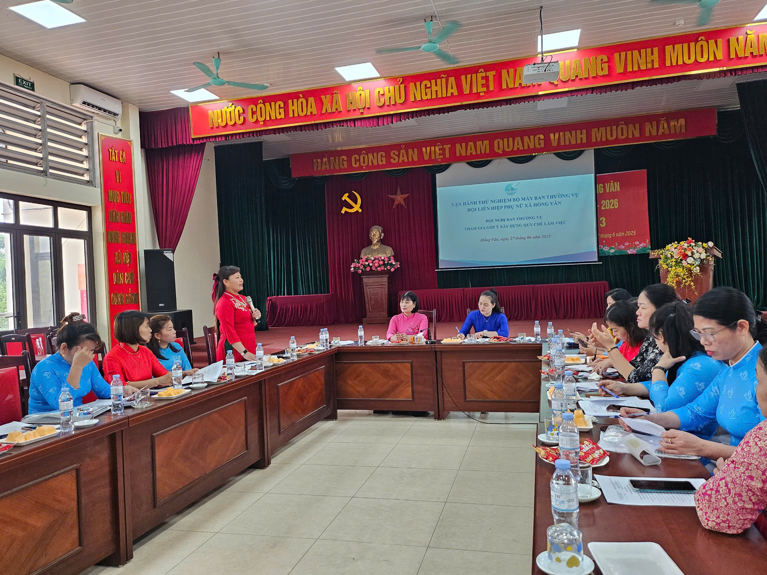 Hội LHPN xã Hồng Vân (mới) tổ chức vận hành thử nghiệm bộ máy - ảnh 1