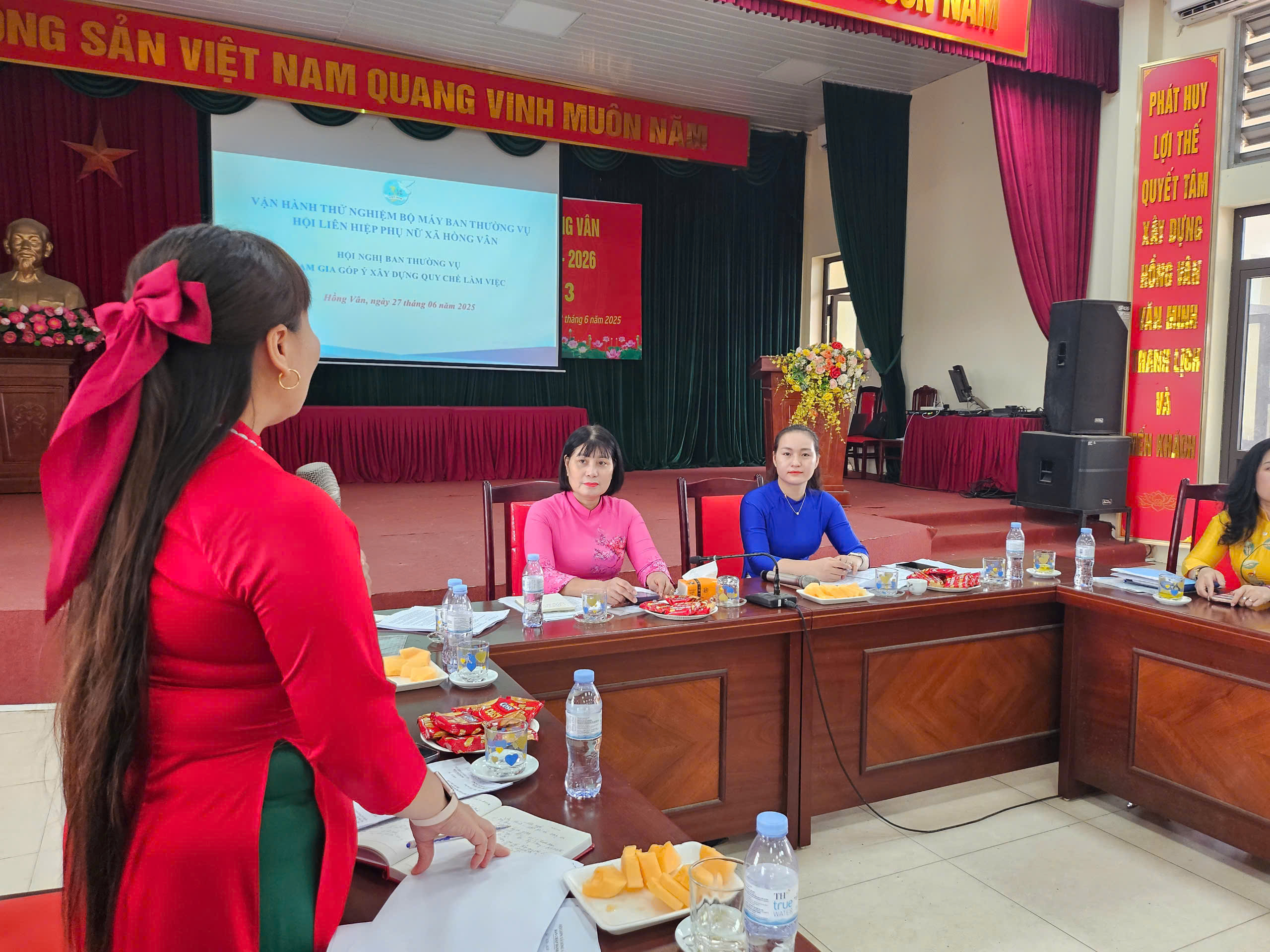 Hội LHPN xã Hồng Vân (mới) tổ chức vận hành thử nghiệm bộ máy - ảnh 2