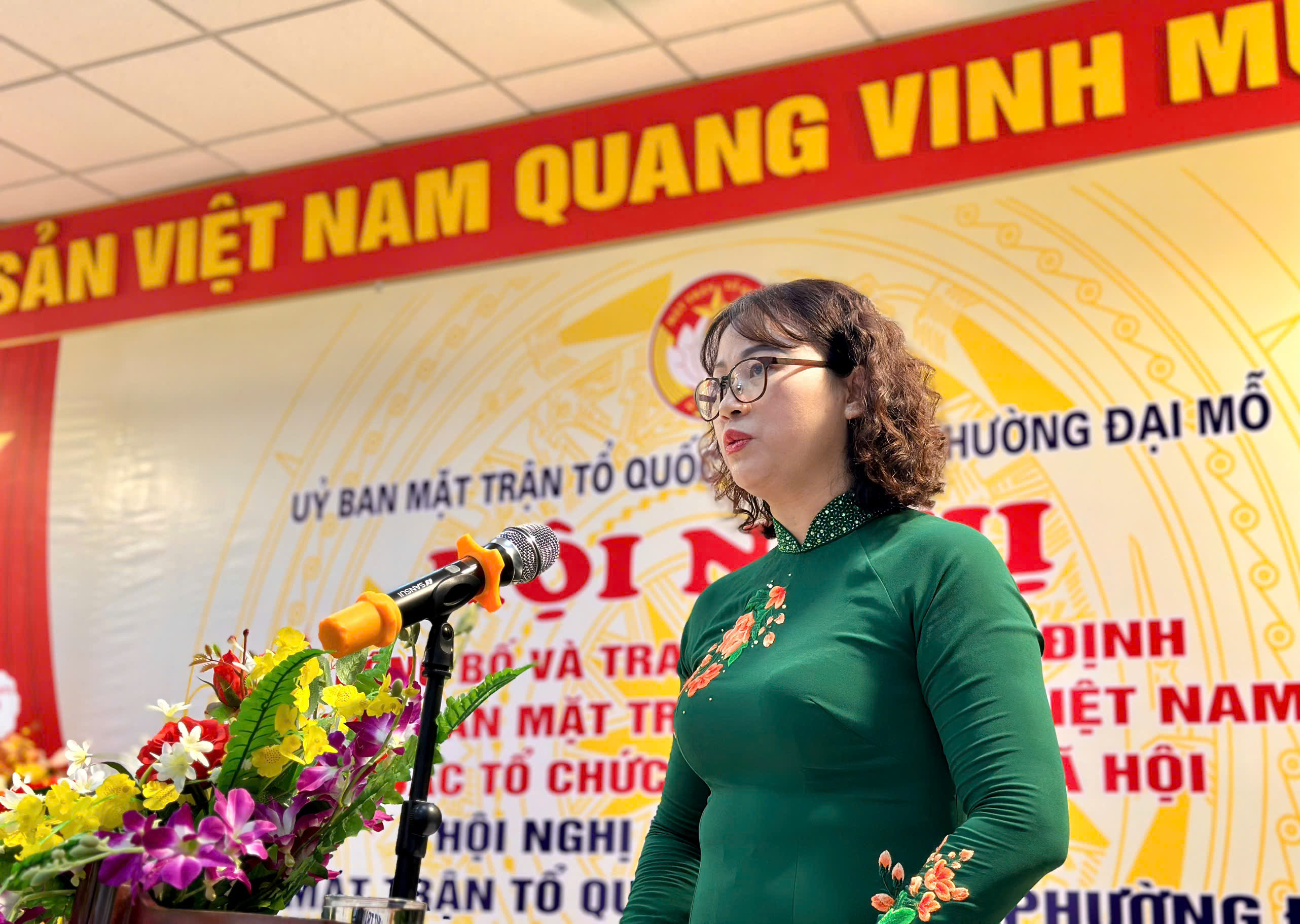 Đồng chí Lê Thị Bích Hà làm Chủ tịch Uỷ ban Mặt trận Tổ quốc Việt Nam phường Đại Mỗ - ảnh 6