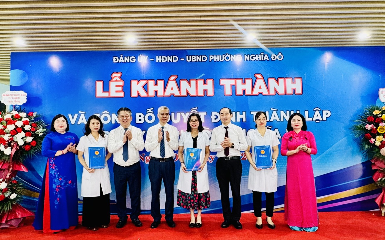 Thành lập Trạm Y tế phường Nghĩa Đô - ảnh 1