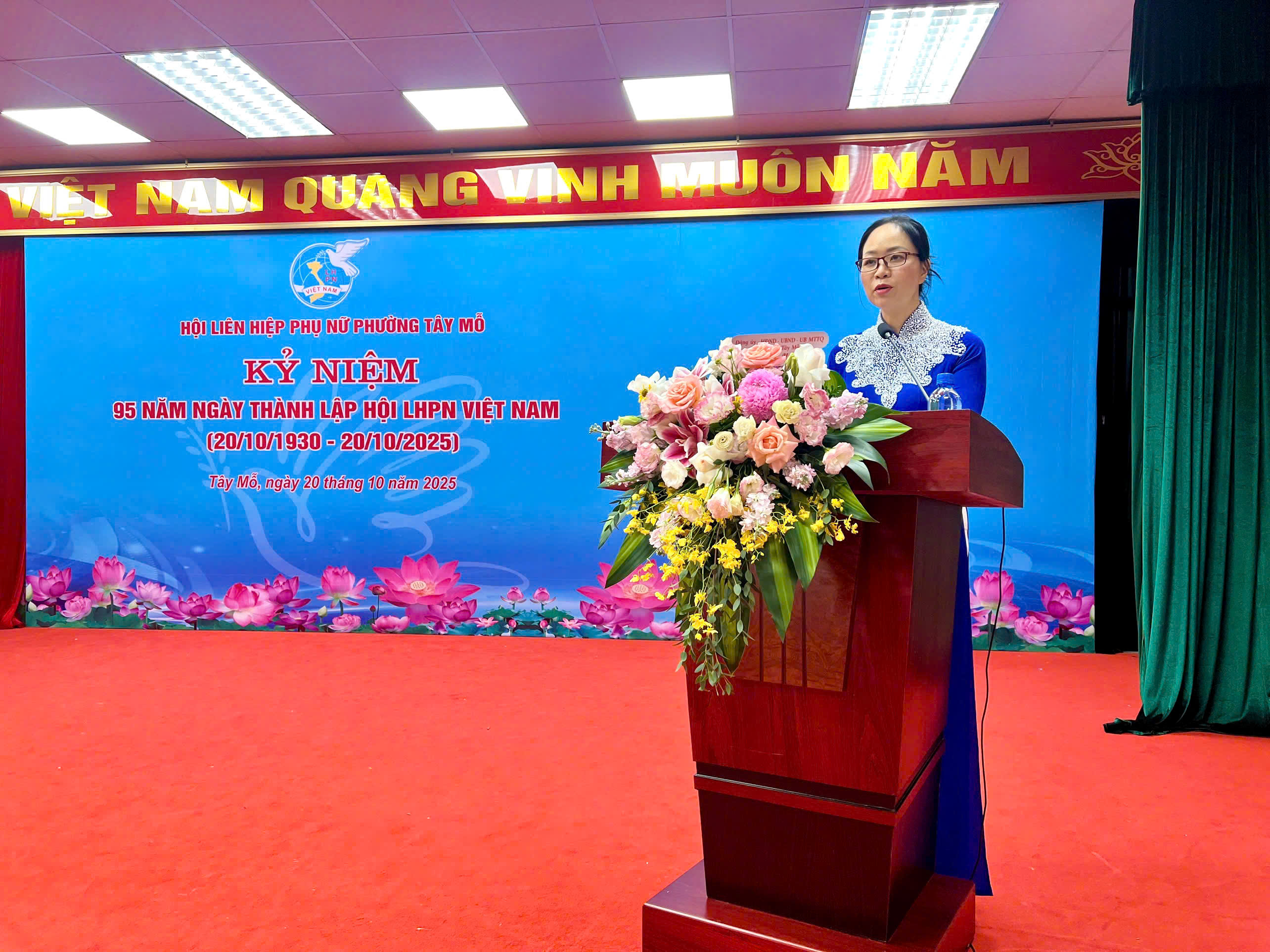 Hội LHPN phường Tây Mỗ kỷ niệm 95 năm ngày thành lập Hội LHPN Việt Nam - ảnh 1