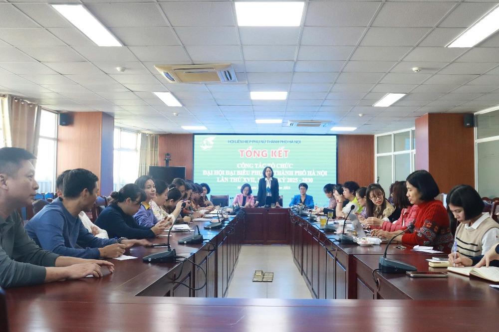 Hội LHPN Hà Nội tổng kết công tác tổ chức Đại hội Phụ nữ và ủng hộ đồng bào miền Trung, Tây Nguyên - ảnh 1