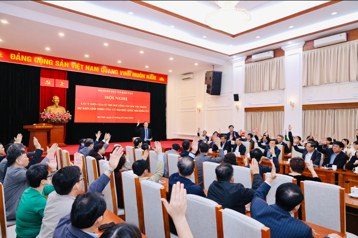 Bộ trưởng Nguyễn Kim Sơn được giới thiệu ứng cử đại biểu Quốc hội khóa XVI - ảnh 3