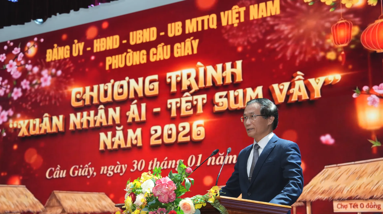 Phường Cầu Giấy tổ chức chương trình “Xuân Nhân Ái – Tết Sum Vầy năm 2026” - ảnh 1