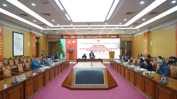 Ủy ban MTTQ Việt Nam phường Từ Liêm tổ chức Hội nghị hiệp thương lần thứ hai - ảnh 1