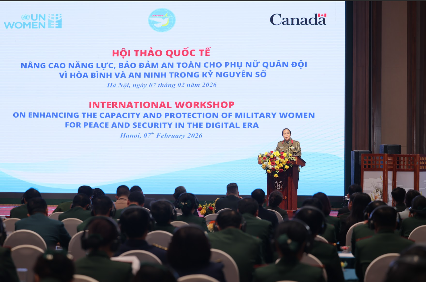 Nâng cao năng lực, bảo đảm an toàn cho phụ nữ quân đội  - ảnh 1