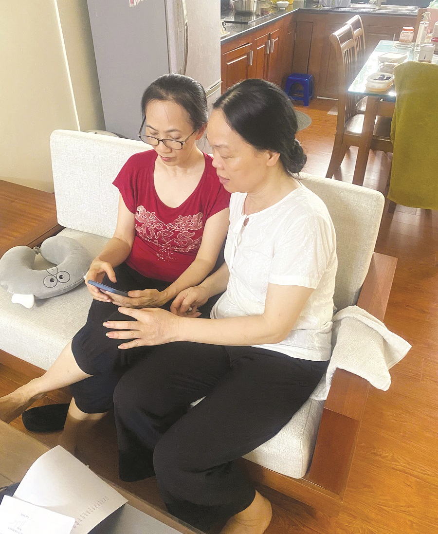 Hội Phụ nữ cùng gia đình hội viên tham gia “bình dân học vụ số”  - ảnh 2