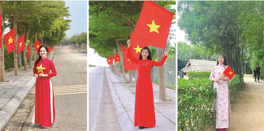 Sắc đỏ thiêng liêng trên từng con phố - ảnh 2