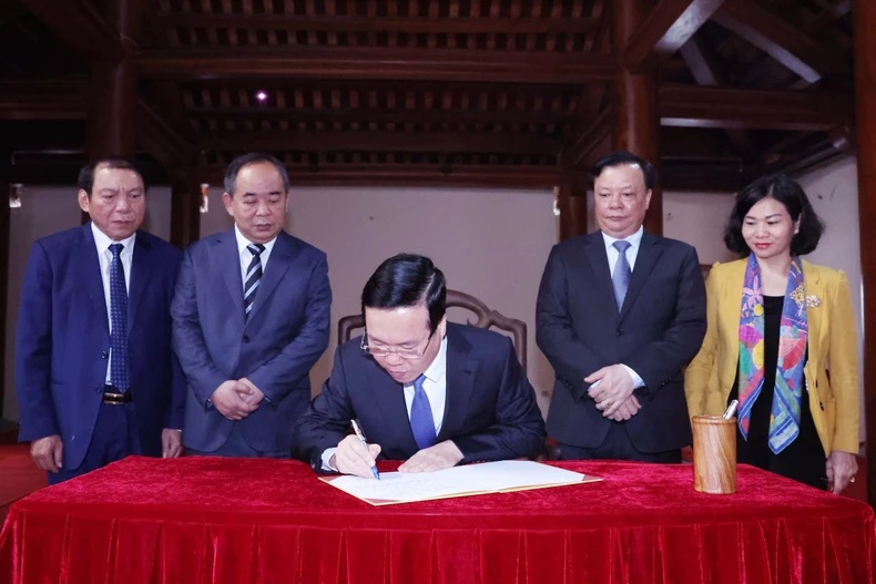 Chủ tịch nước Võ Văn Thưởng dự khai bút đầu xuân tại Hà Nội - ảnh 3