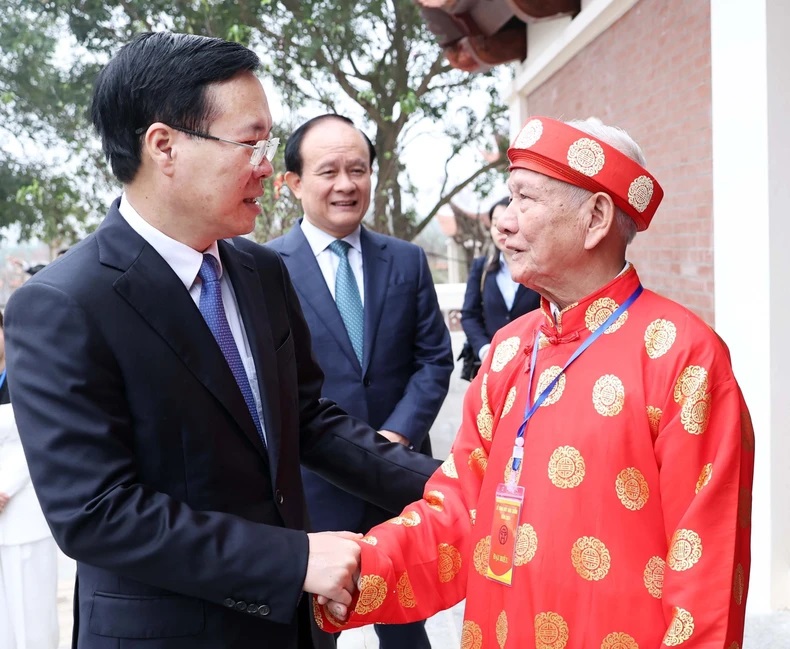 Chủ tịch nước Võ Văn Thưởng dự khai bút đầu xuân tại Hà Nội - ảnh 5