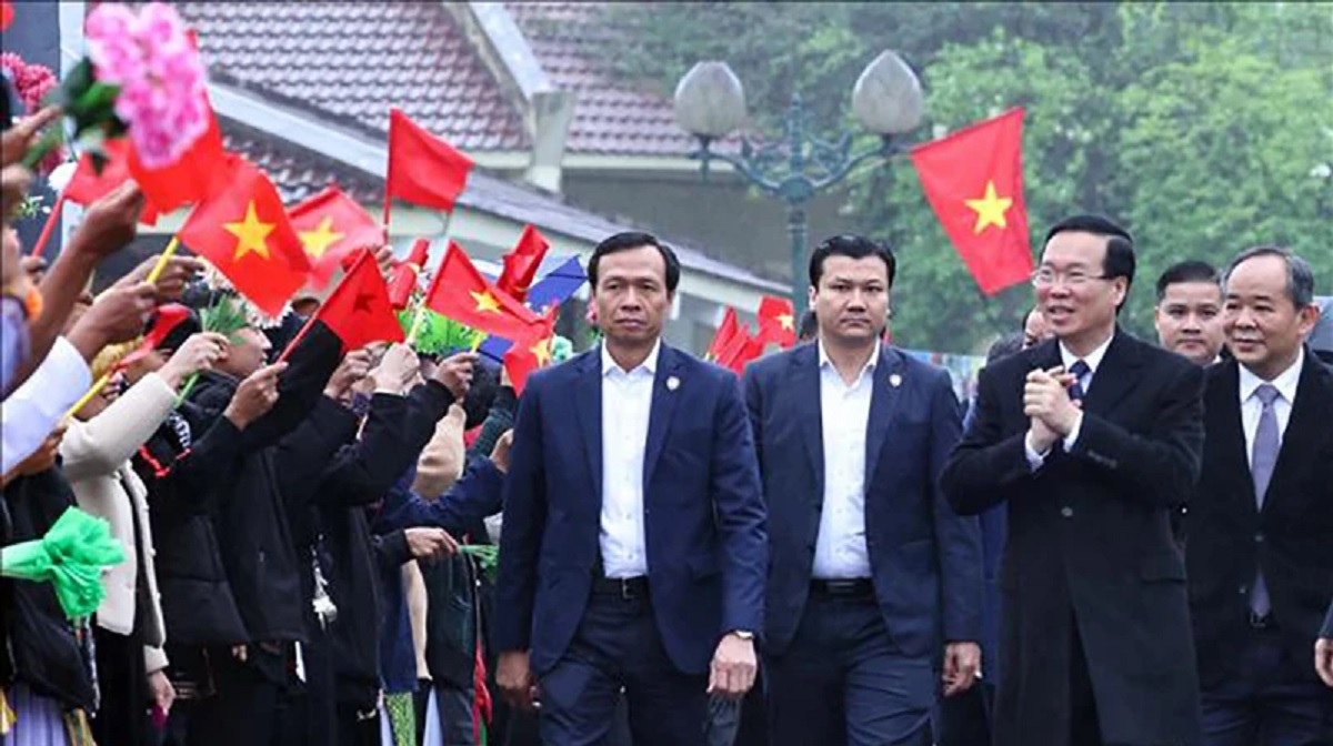 Chủ tịch nước Võ Văn Thưởng dự Ngày hội Sắc xuân trên mọi miền Tổ quốc - ảnh 1