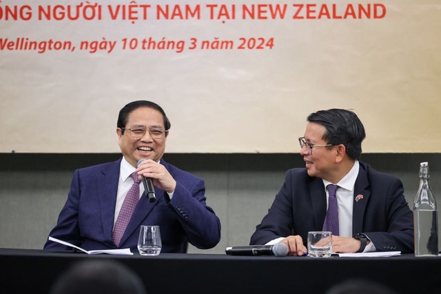 Thủ tướng Phạm Minh Chính gặp mặt, chia sẻ và động viên kiều bào tại New Zealand - ảnh 4