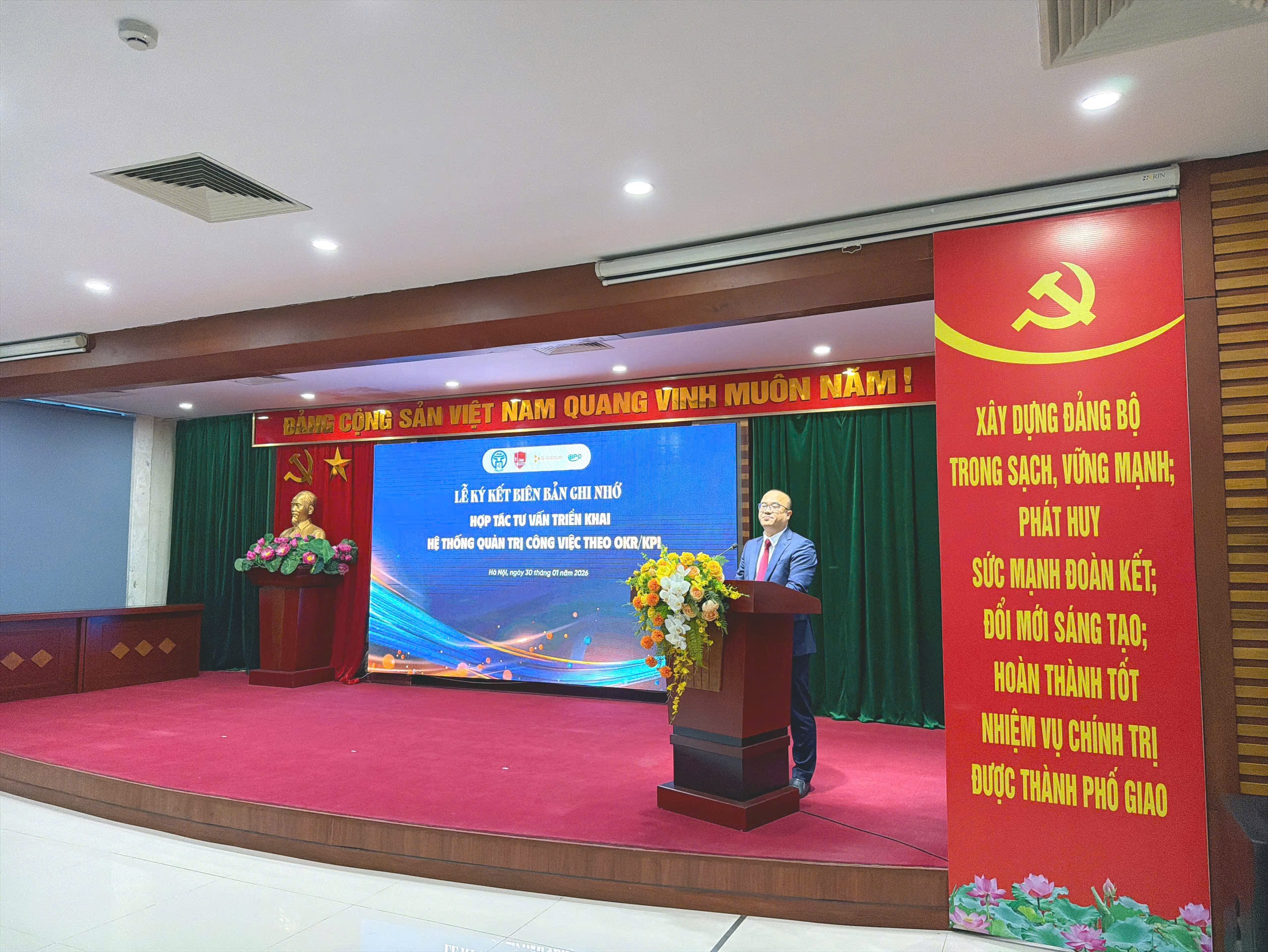 Hà Nội thí điểm hệ thống quản trị công việc theo OKR/KPI ứng dụng công nghệ thông tin, hiện thực hóa Nghị quyết 57-NQ/TW - ảnh 2