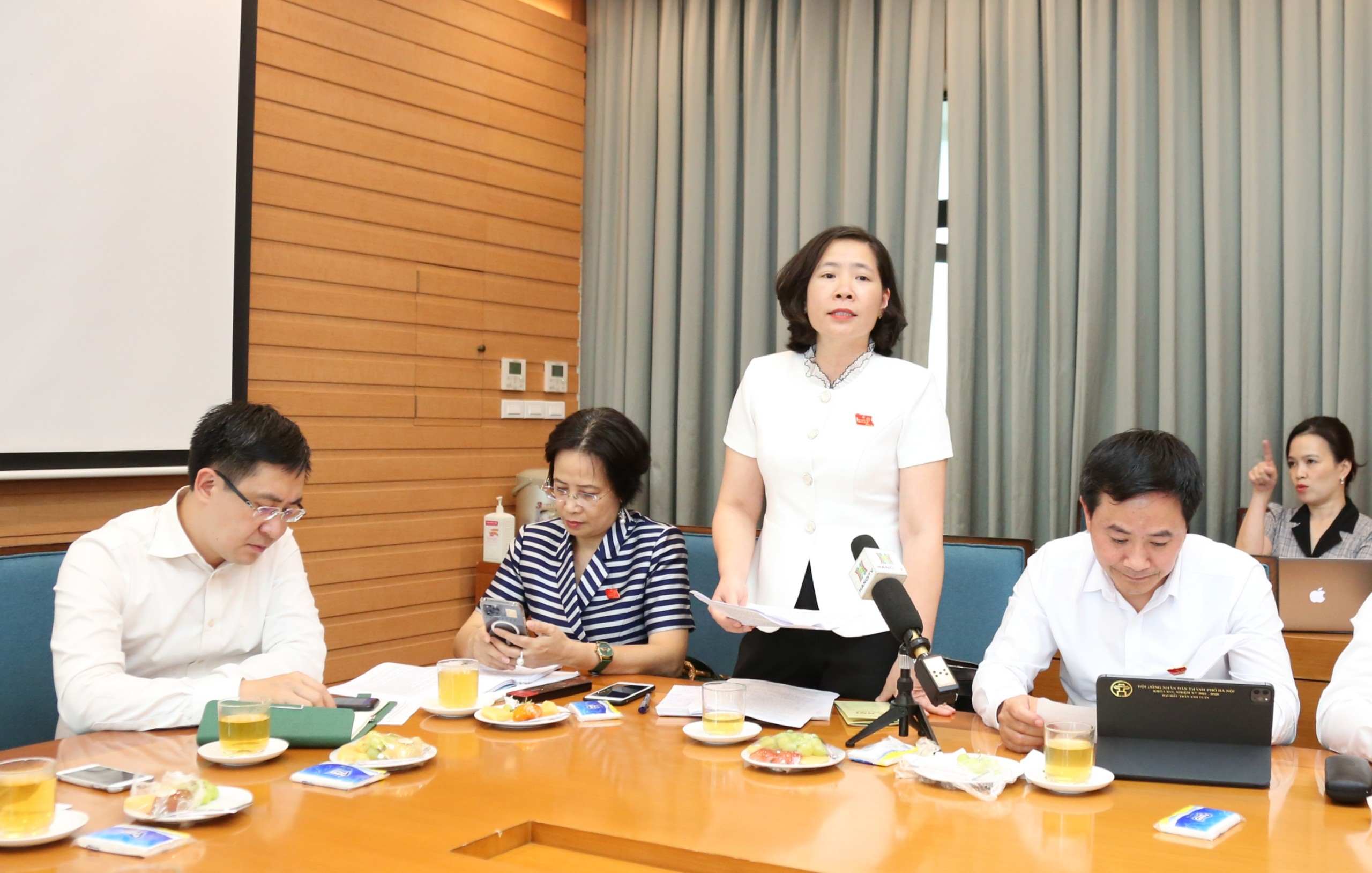 Đại biểu HĐND thành phố thảo luận nhiều ý kiến xây dựng, phát triển Thủ đô - ảnh 2