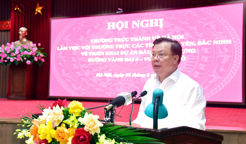 Thống nhất 5 nội dung để phối hợp thực hiện Dự án đầu tư xây dựng đường Vành đai 4 - ảnh 1