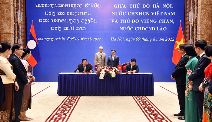 Đưa mối quan hệ giữa Thủ đô Hà Nội và Thủ đô Viêng Chăn xứng tầm với mối quan hệ đặc biệt của 2 nước - ảnh 1