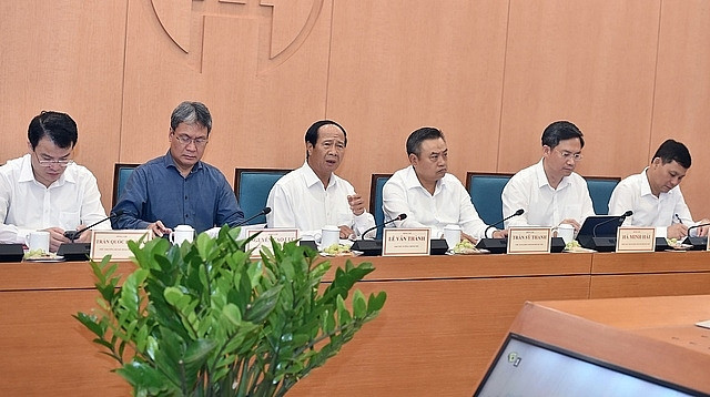Phó Thủ tướng Lê Văn Thành kiểm tra, đôn đốc giải ngân vốn đầu tư công của TP. Hà Nội - ảnh 1