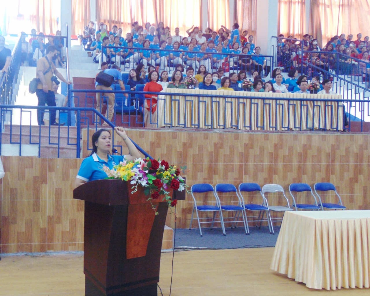  Hội khỏe Phụ nữ Thủ đô: Thể hiện sức khỏe, vẻ đẹp và tài năng thể dục, thể thao quần chúng - ảnh 3