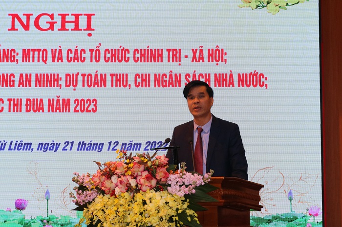 Quận Nam Từ Liêm quyết tâm cao nhất hoàn thành các chỉ tiêu, mục tiêu năm 2023 - ảnh 2