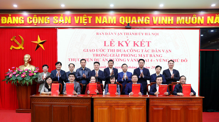 Phát huy vai trò của công tác dân vận trong giải phóng mặt bằng đường Vành đai 4 - ảnh 1