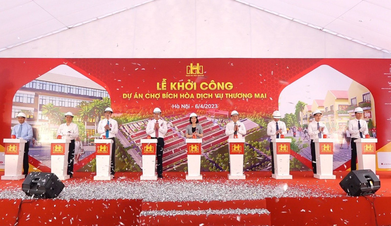 Khởi công xây dựng chợ dịch vụ - thương mại Bích Hòa với tổng mức đầu tư hơn 1.000 tỷ đồng - ảnh 1
