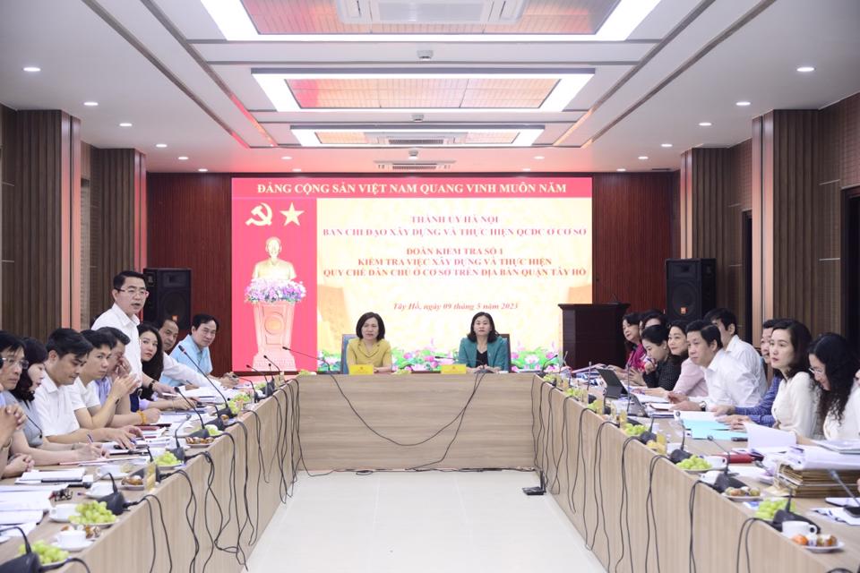 Quận Tây Hồ cần tiếp tục thực hiện nghiêm quy chế dân chủ trong giải phóng mặt bằng - ảnh 1