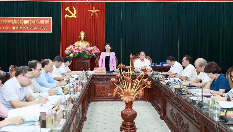 Đảng bộ huyện Thanh Trì hoàn thành đạt và vượt 18/18 chỉ tiêu Nghị quyết Đại hội đề ra - ảnh 1