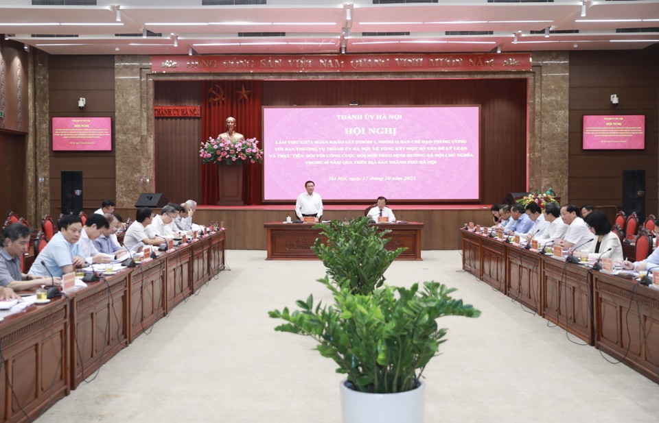 Hà Nội 40 năm thực hiện công cuộc đổi mới theo định hướng xã hội chủ nghĩa - ảnh 1