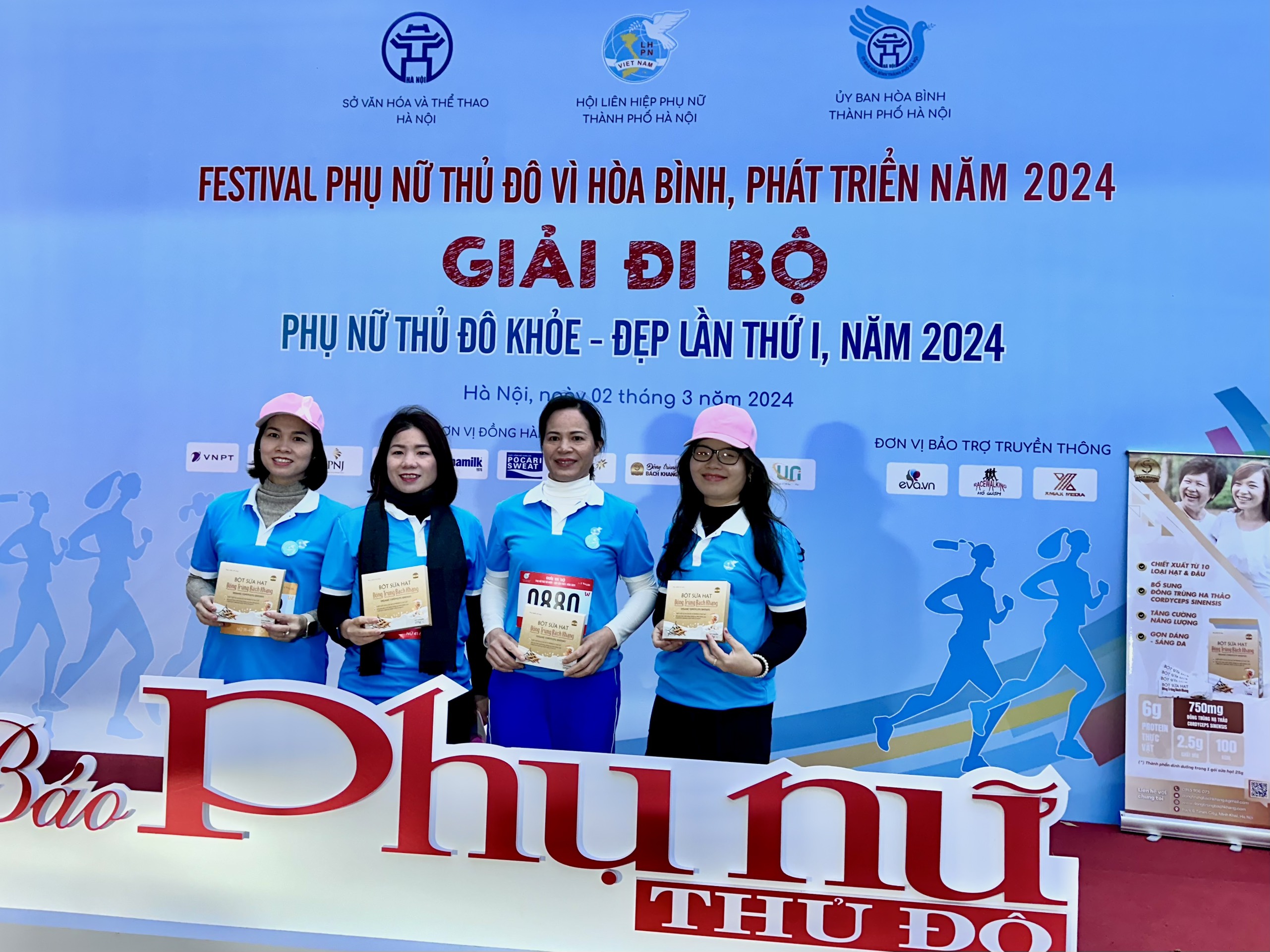 Sữa hạt đông trùng Bách Khang vinh dự được đồng hành cùng Giải đi bộ “Phụ nữ Thủ đô khỏe - đẹp” lần thứ I - ảnh 1