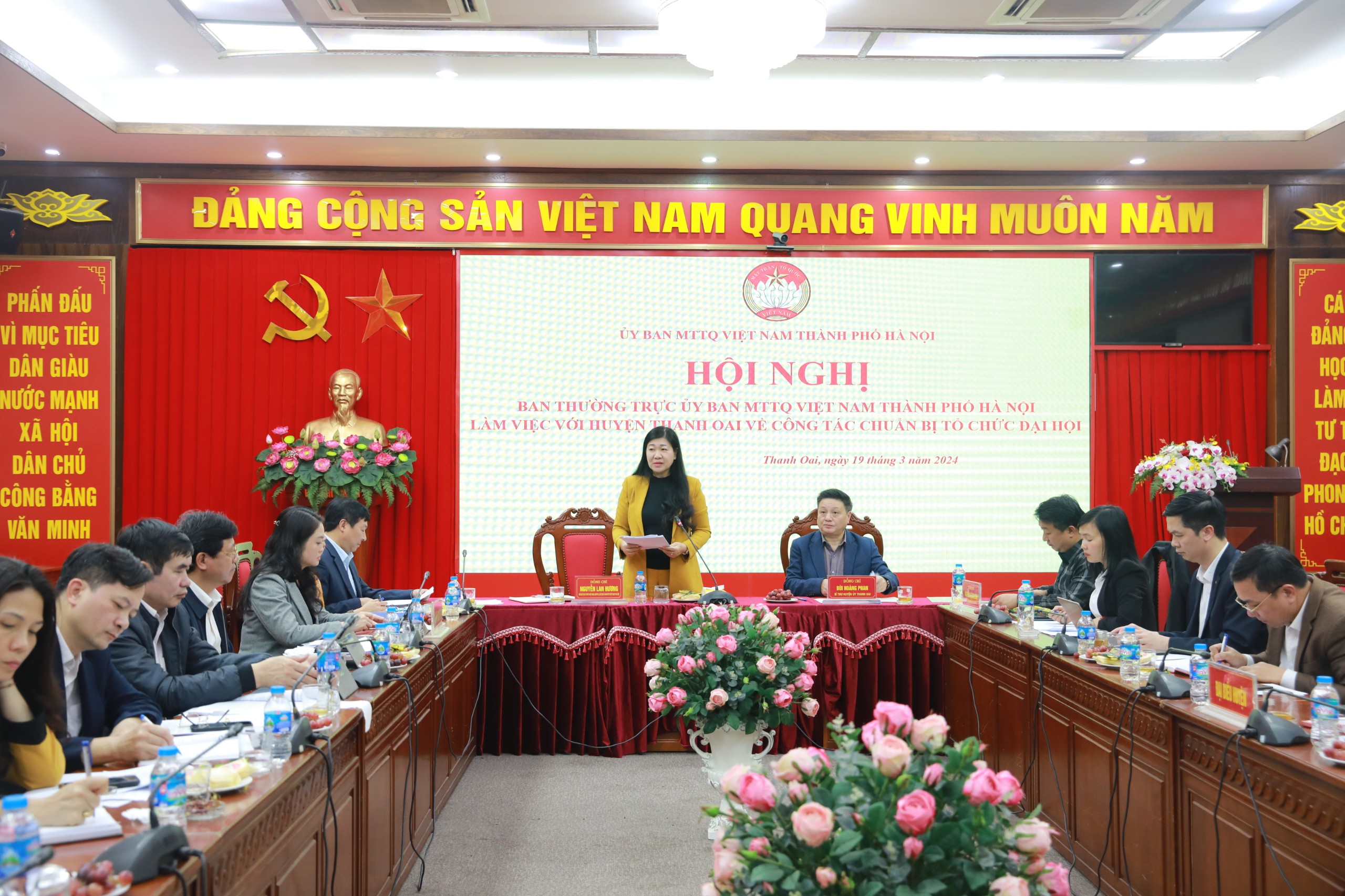 Hoàn thành đúng tiến độ tổ chức Đại hội MTTQ Việt Nam từ cấp xã, huyện Thanh Oai - ảnh 1