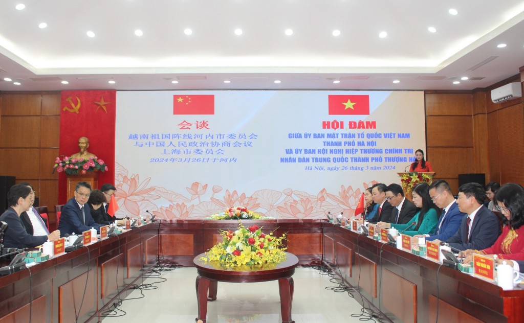 Thúc đẩy công tác Mặt trận Hà Nội - Thượng Hải - ảnh 1