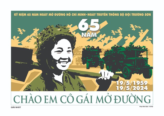 17 tác phẩm xuất sắc được trao giải thưởng sáng tác tranh cổ động về Điện Biên Phủ và Bộ đội Trường Sơn - ảnh 1