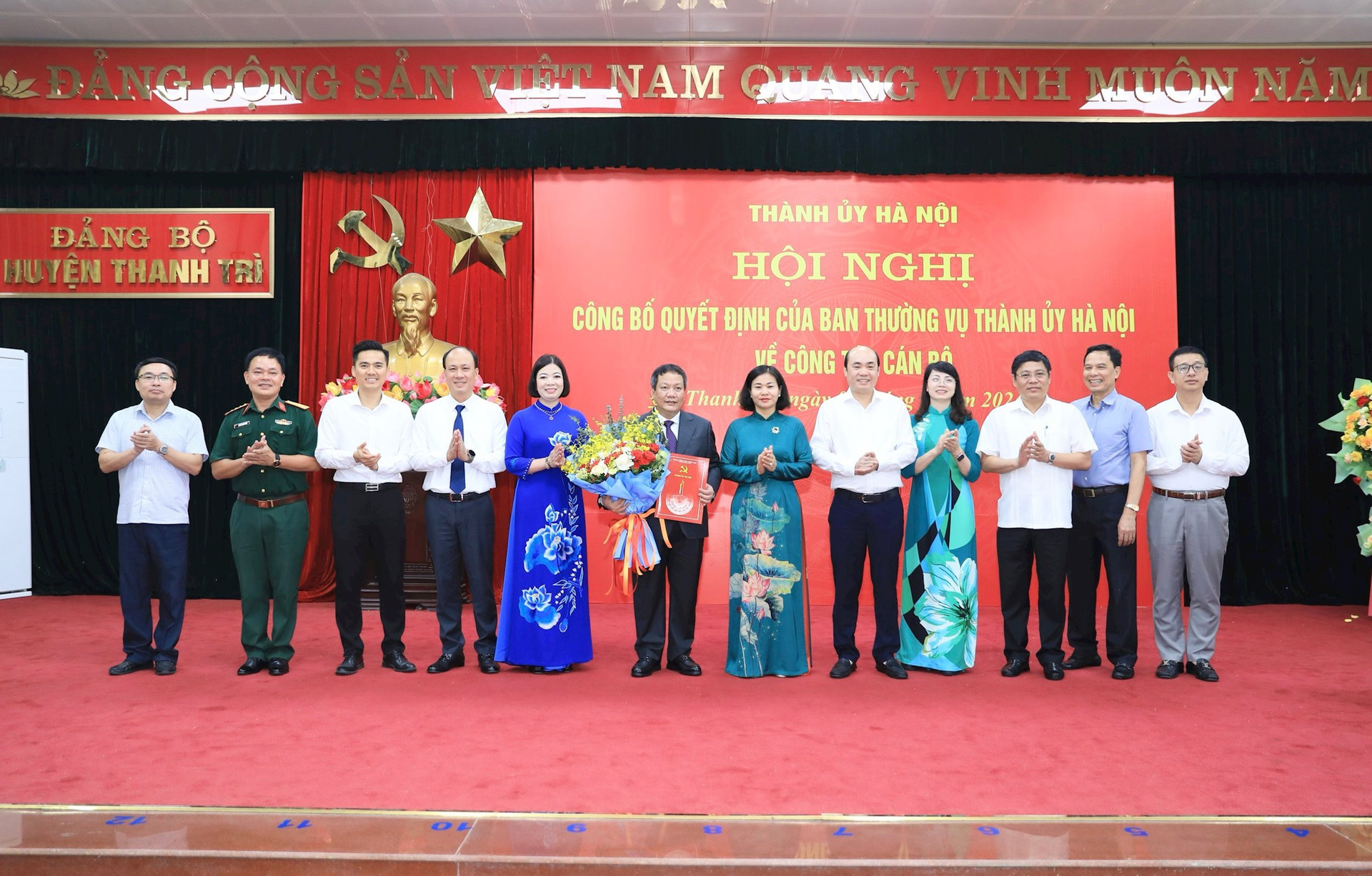 Chuẩn y đồng chí Nguyễn Tiến Cường giữ chức Bí thư Huyện ủy Thanh Trì - ảnh 1