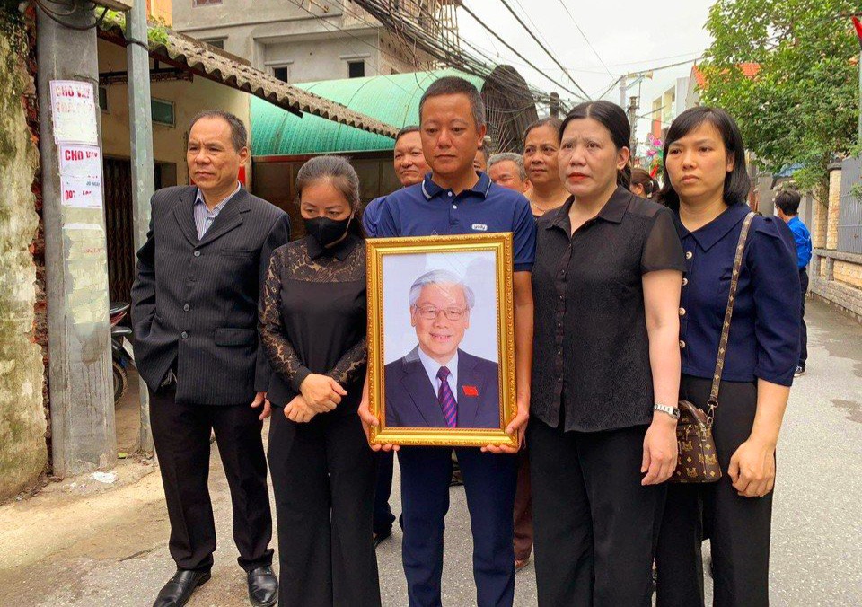 Lễ viếng Tổng Bí thư Nguyễn Phú Trọng tại quê nhà Đông Anh, Hà Nội - ảnh 7