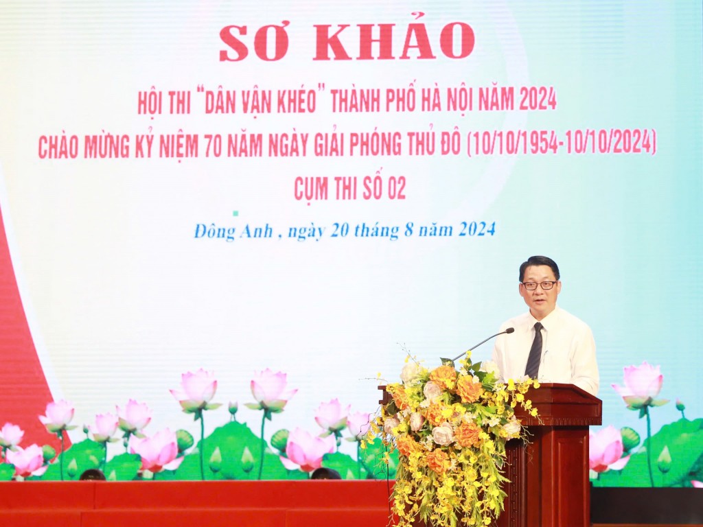 Huyện Đông Anh đoạt giải Nhất hội thi “Dân vận khéo” Cụm thi số 2 - ảnh 1