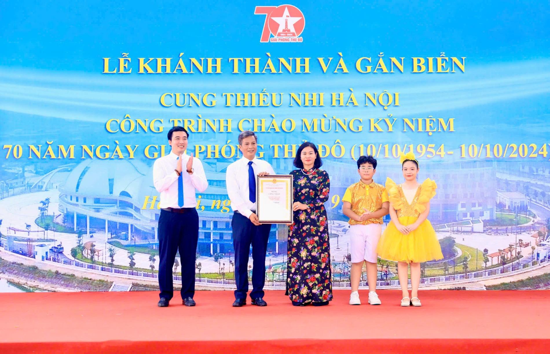  Khánh thành Cung Thiếu nhi Hà Nội: Món quà ý nghĩa Thành phố dành tặng thiếu nhi Thủ đô - ảnh 5