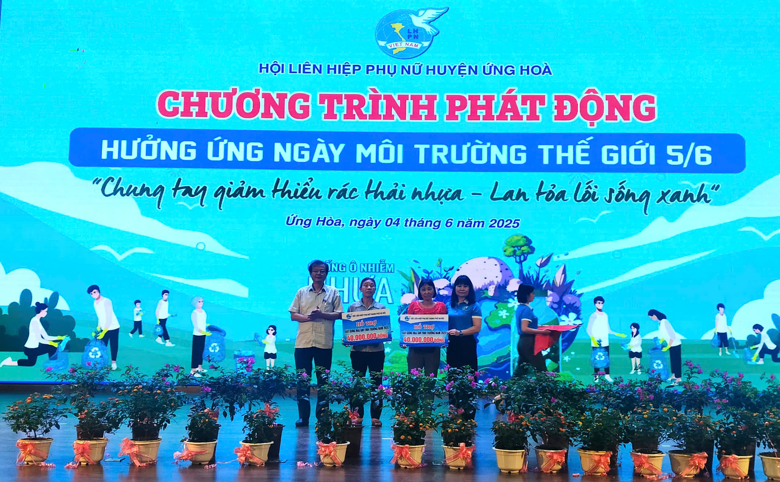 Hội LHPN huyện Ứng Hòa: Chung tay giảm thiểu rác thải nhựa – Lan tỏa lối sống xanh - ảnh 6