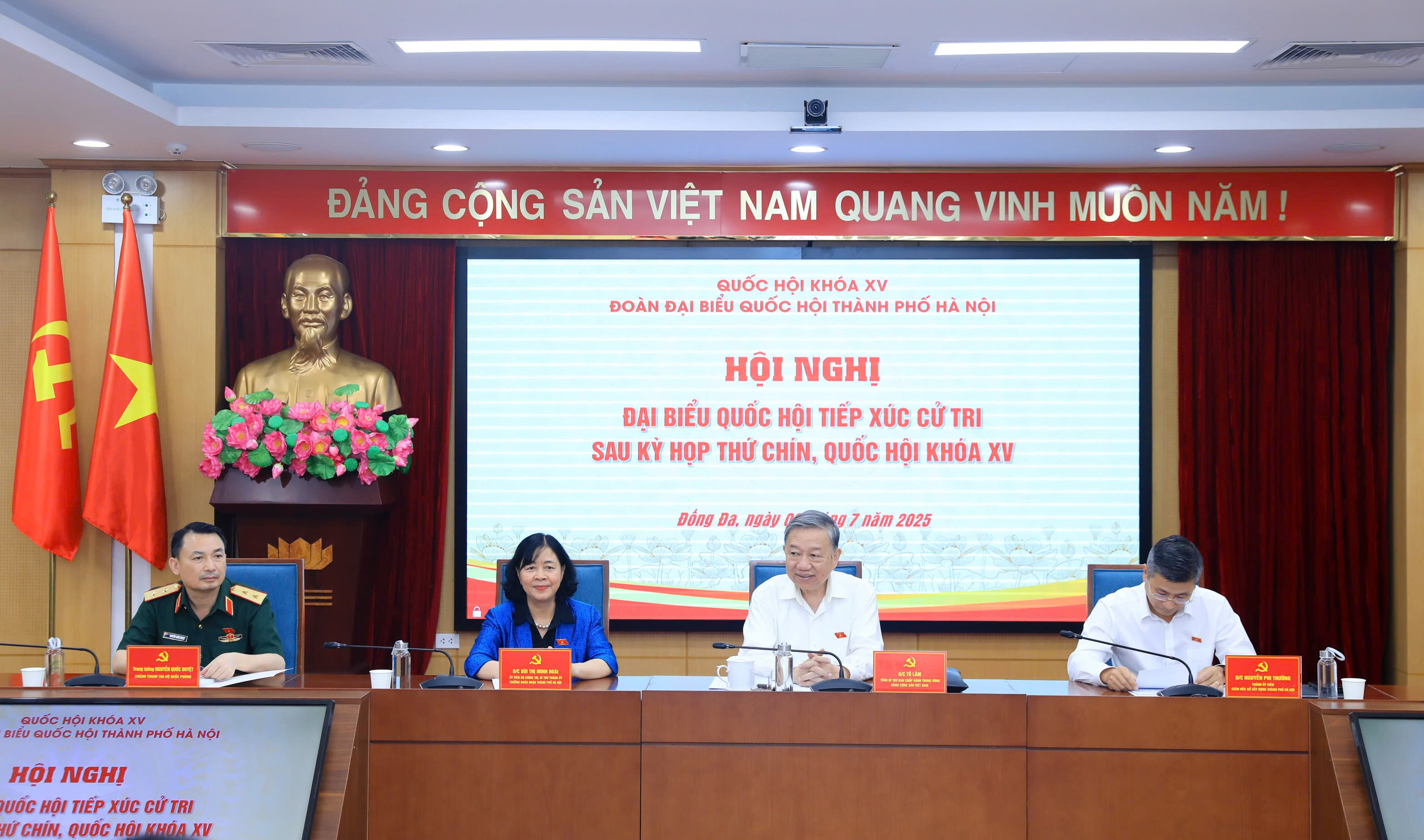 Tổng Bí thư Tô Lâm tiếp xúc cử tri Hà Nội sau Kỳ họp thứ 9, Quốc hội khóa XV - ảnh 1