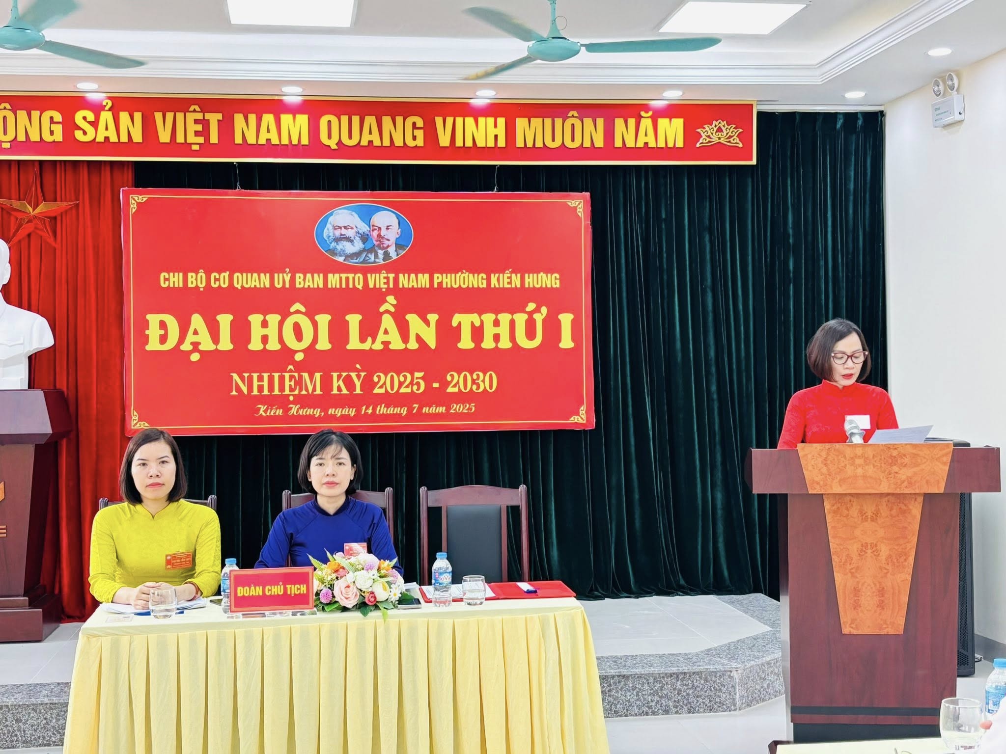 Đại hội Chi bộ Cơ quan UBMTTQ Việt Nam phường Kiến Hưng lần thứ I, nhiệm kỳ 2025-2030 thành công rực rỡ - ảnh 1