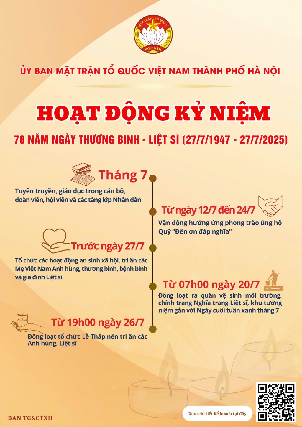 MTTQ Việt Nam thành phố Hà Nội ban hành kế hoạch tổ chức các hoạt động kỷ niệm 78 năm Ngày Thương binh - Liệt sĩ - ảnh 2
